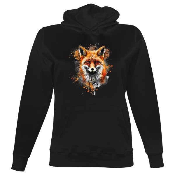 Dámská mikina s kapucí s potiskem Foxplosion mikina